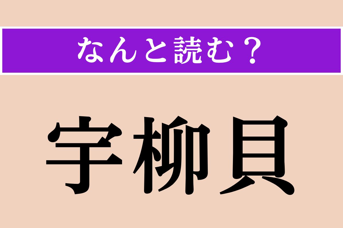 【難読漢字】「宇柳貝」正しい読み方は？首都はモンテビデオです