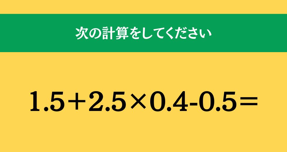大人ならわかる？ 小学校の「算数」問題＜Vol.1742＞