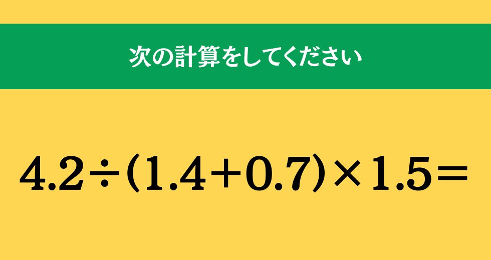 大人ならわかる？ 小学校の「算数」問題＜Vol.1570＞