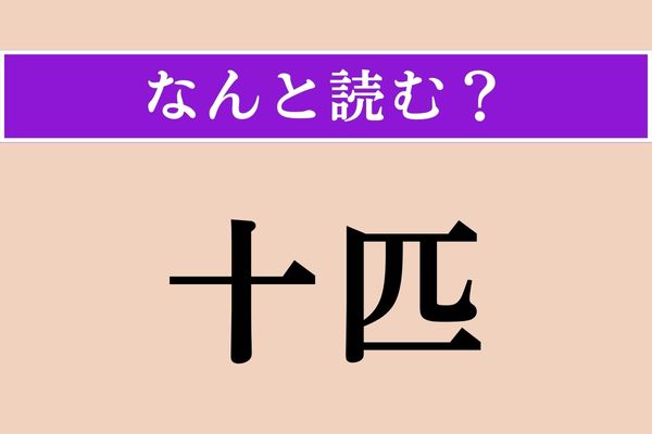 【難読漢字】「十匹」正しい読み方は？ 文字通り「10」いることです