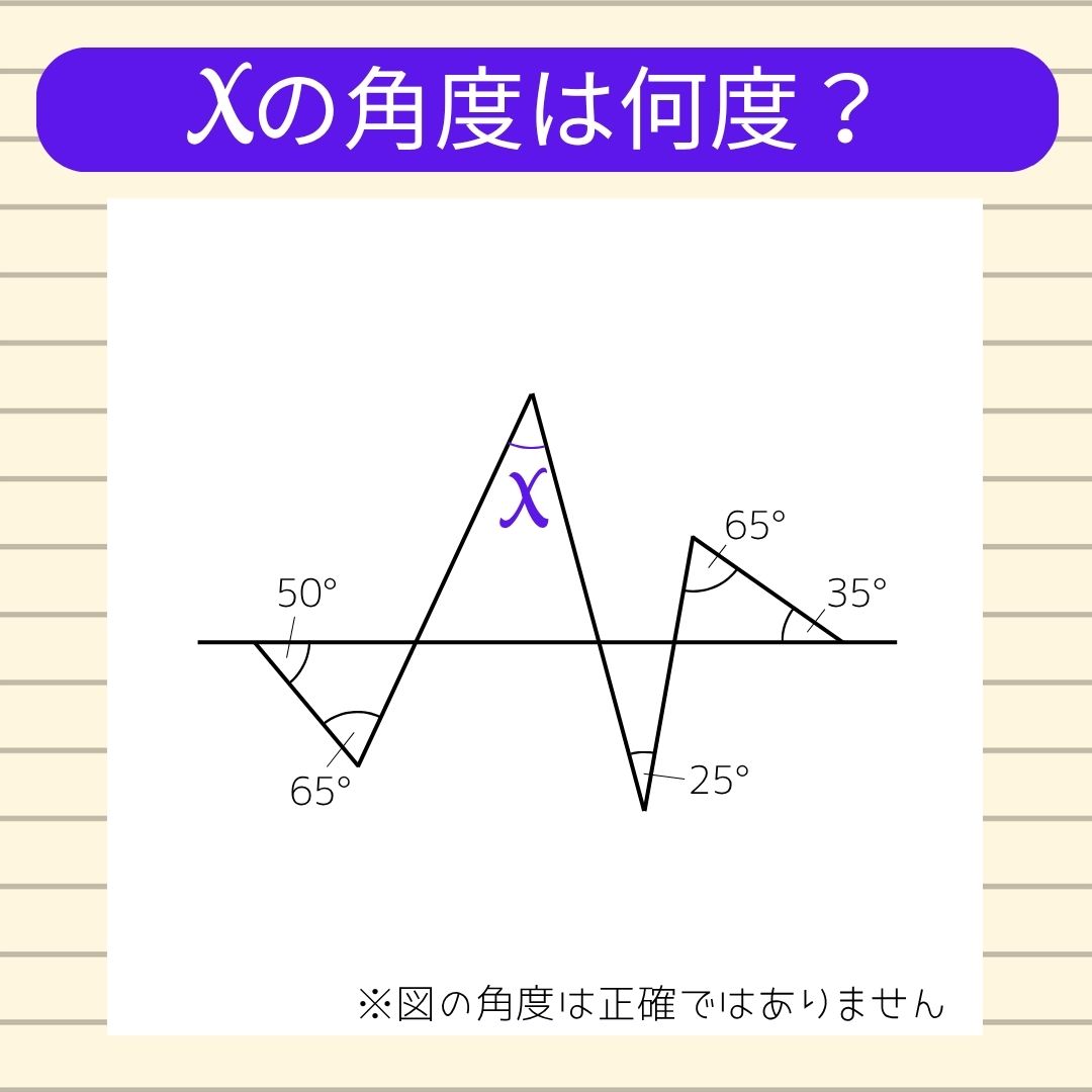角度当てクイズ Vol.2166】xの角度は何度？ - エキサイトニュース(2/2)