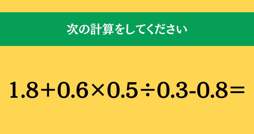 大人ならわかる？ 小学校の「算数」問題＜Vol.2380＞