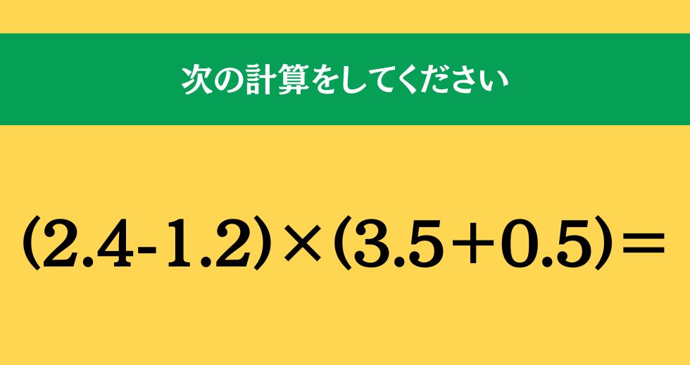大人ならわかる？ 小学校の「算数」問題＜Vol.1860＞
