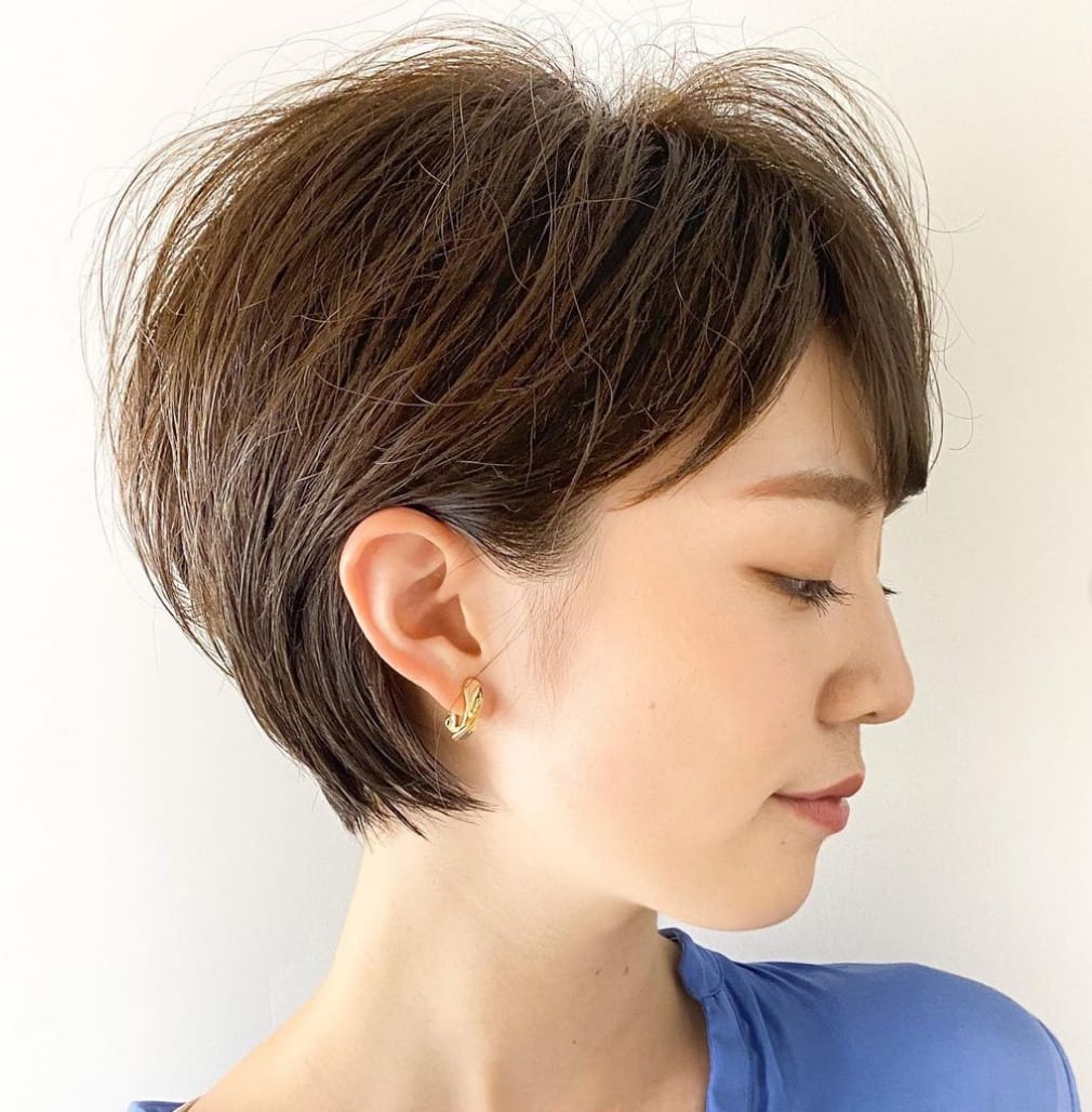 こダサい おしゃれ が叶う一工夫 ショートボブ 小顔アレンジテク 21年8月22日 エキサイトニュース