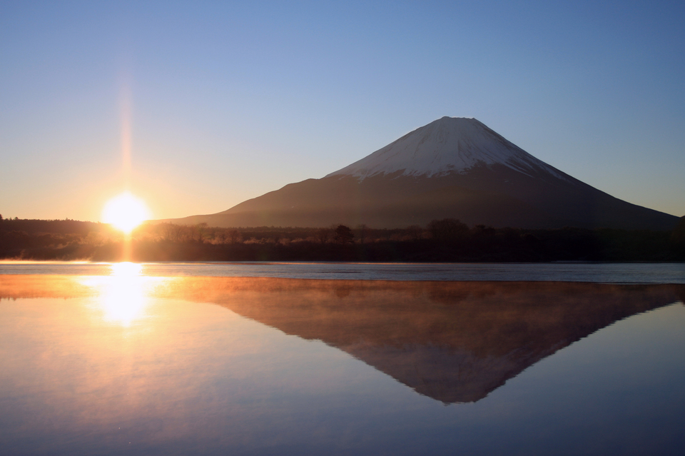 日本に生まれてよかった 冬だけの絶景 ダイヤモンド富士 2019年12月26日 エキサイトニュース