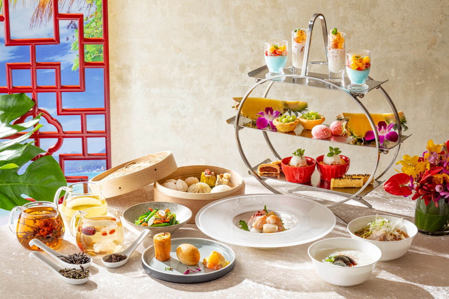 ヒルトン名古屋内の中華料理 王朝 にて チャイニーズアフタヌーンティーセット が登場 22年6月8日 エキサイトニュース
