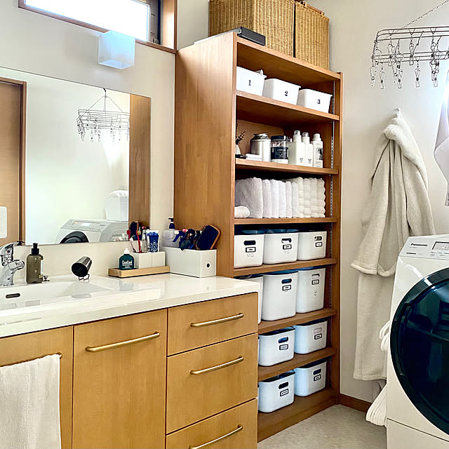 無印良品　ナチュラル 収納ラック 引き出しつき シンプル＆使いやすい♪洗面所が整う無印良品の収納グッズ (2025年1月1