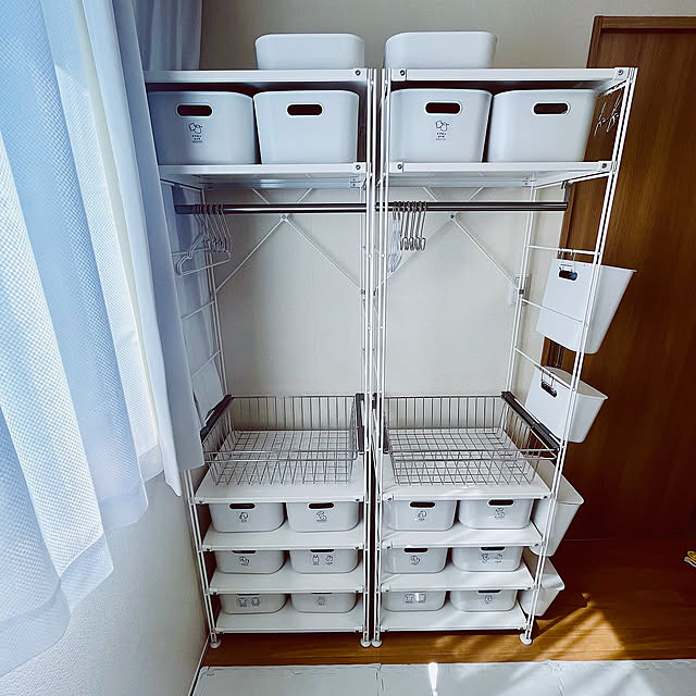 無印良品で収納を使いやすくカスタマイズ♪スチールユニットシェルフの