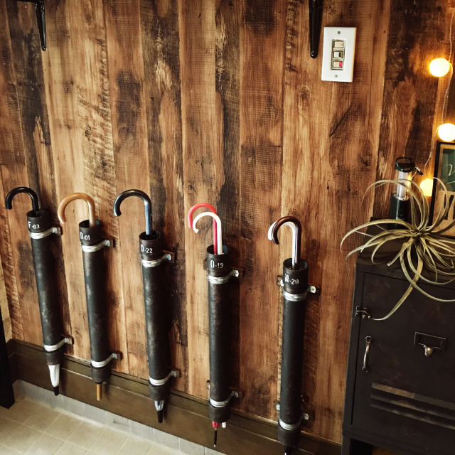 【受注作製】コンクリートブロック傘立て　アイビー 受注作製】コンクリートブロック傘立て アイビー