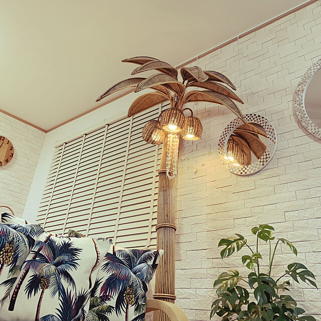 ヤシの木 照明 ハワイアン