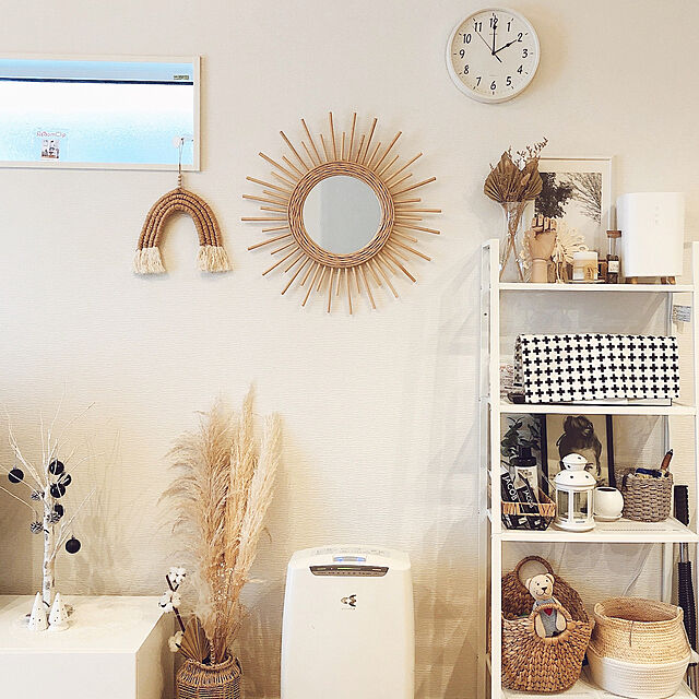 縦にも横にも設置可能♪エレガントでゴージャスなゴールドの壁掛けミラー②