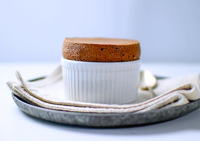 ホットチョコレートスフレのレシピ