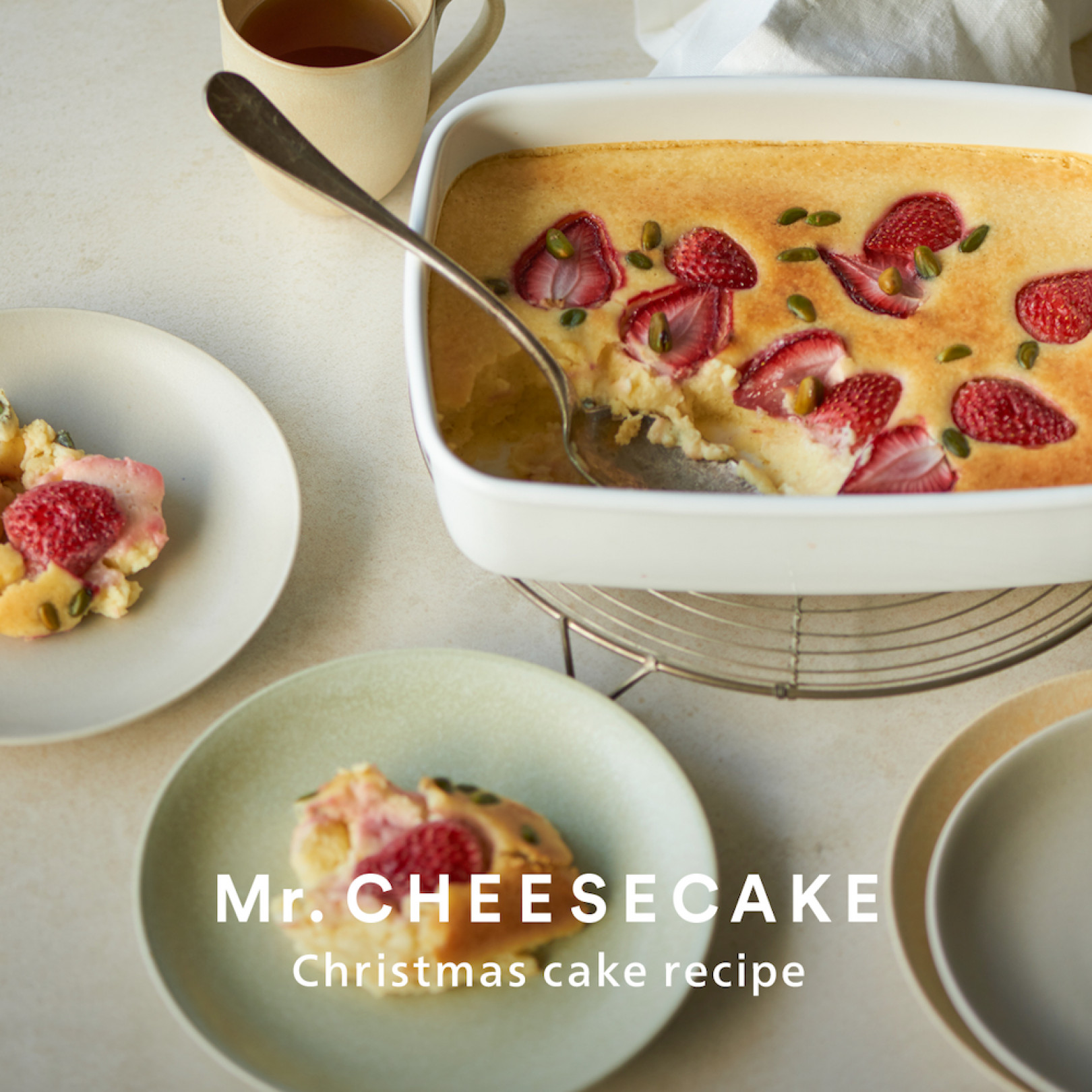 Mr Cheesecakeから季節のチーズケーキレシピが到着 苺とピスタチオのクリスマスケーキを作ろう 年12月19日 エキサイトニュース