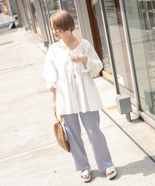 リブパンツ が使える おしゃれに見せるリブパンツコーデ集 ローリエプレス