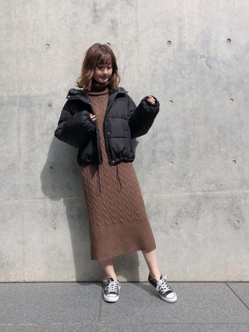 ショート派 ロング派 黒ダウンコート の丈別着まわしコーデ集 ローリエプレス