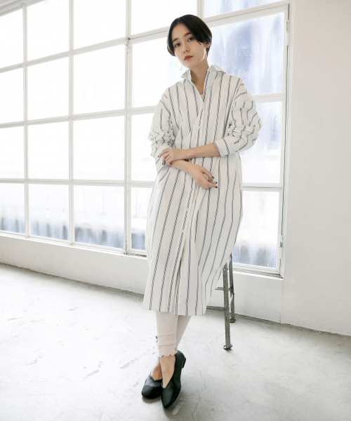 19年 春に使える 30代女性におすすめの シャツワンピ 着こなし術 ローリエプレス