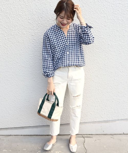 春と言えば ギンガムチェック 幼くならない大人の着こなしを作ろう ローリエプレス