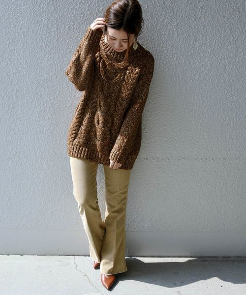 ケーブル柄が可愛い ニット で作る大人女子コーデまとめ ローリエプレス