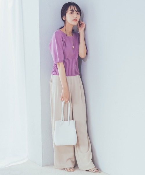 サマーニットスタイル15選 高級感のある生地でオトナ度アップ ローリエプレス