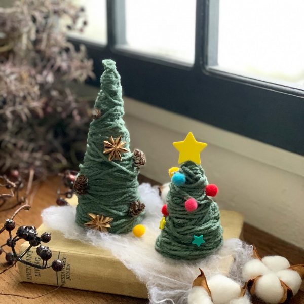 連載 子供とおうちで作れる 毛糸で簡単手作りクリスマスツリー ローリエプレス