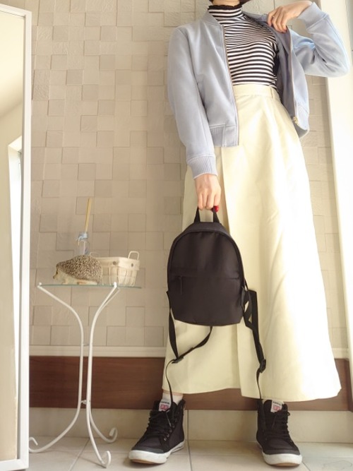 無印良品のリュックで春コーデを作る 21 大人女性らしい合わせ方って ローリエプレス