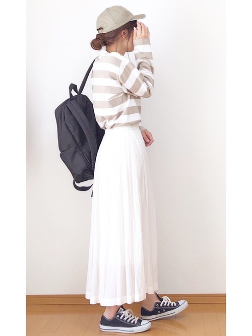 無印良品のリュックで春コーデを作る 21 大人女性らしい合わせ方って ローリエプレス