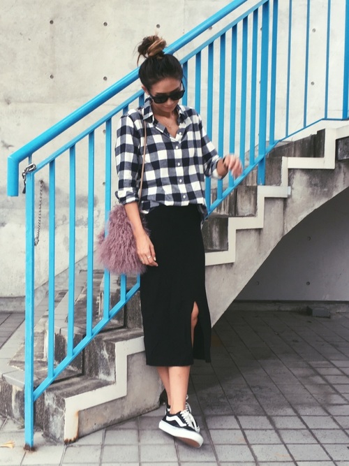 チェックアイテムでつくる おしゃれに決まる秋コーデ ローリエプレス