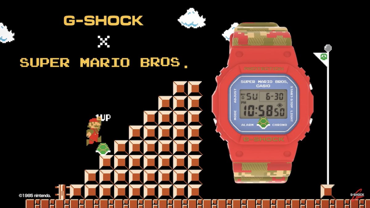 スーパーマリオブラザーズ × G-SHOCK！レトロマリオが可愛いコラボ