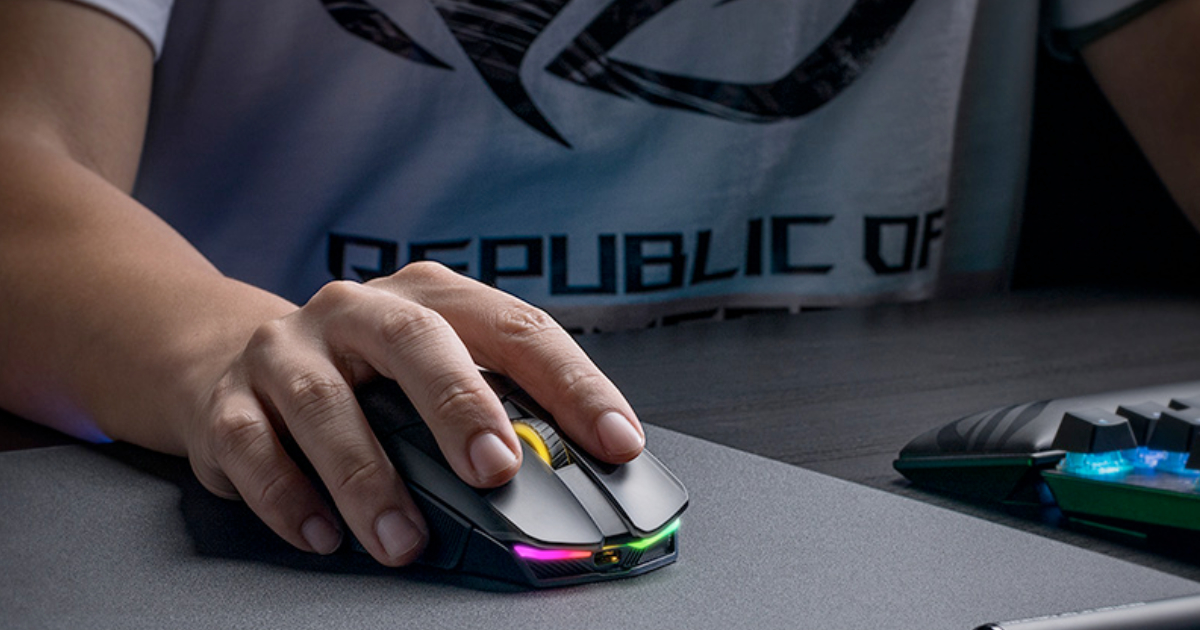Qi充電対応のジョイスティック付きワイヤレスゲーミングマウス ASUS 