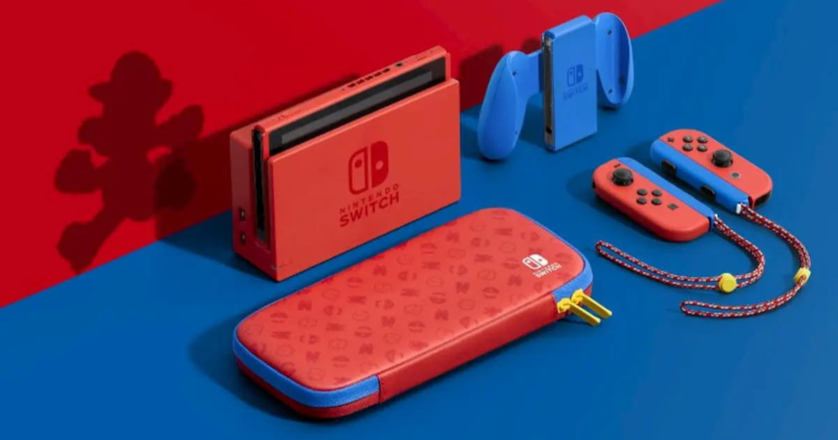 3個セット・送料無料 NINTENDO SWITCH マリオレッド＋別売りジョイコン