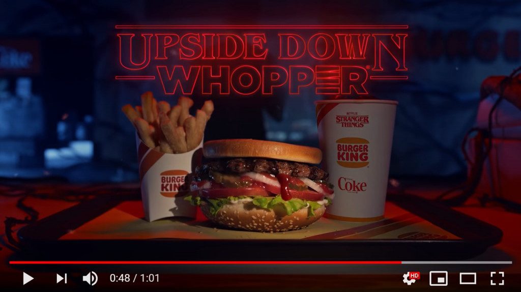 バーガーキング ストレンジャー シングス Upside Down Whopper 19年6月14日 エキサイトニュース