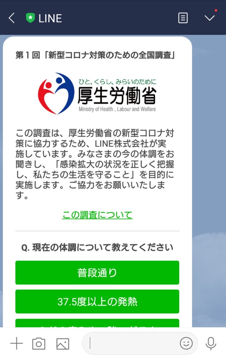 高齢者はやっていない 郵便番号入力する必要は 厚労省のline利用のアンケートに疑問の声続出 年4月1日 エキサイトニュース