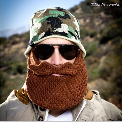 かぶるだけで即ワイルド 口ヒゲがデザインされた保温ニットキャップ Beardhead 12年10月30日 エキサイトニュース