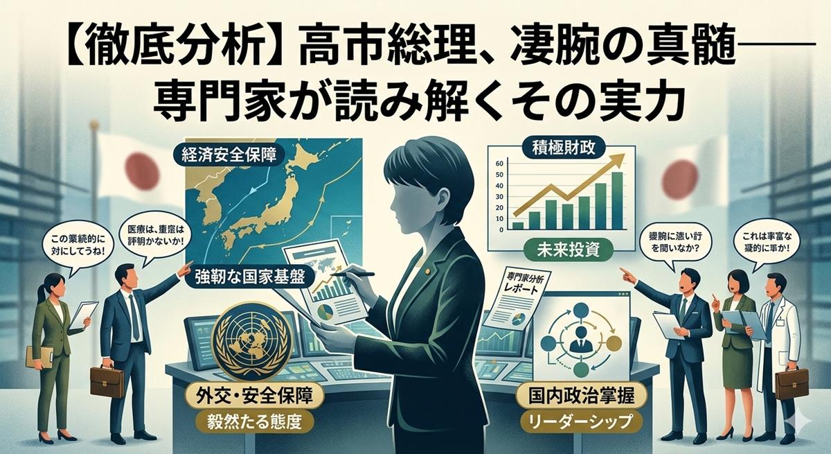 専門家が激賞する「高市総理」の真価――日本を導く凄腕の宰相、その圧倒