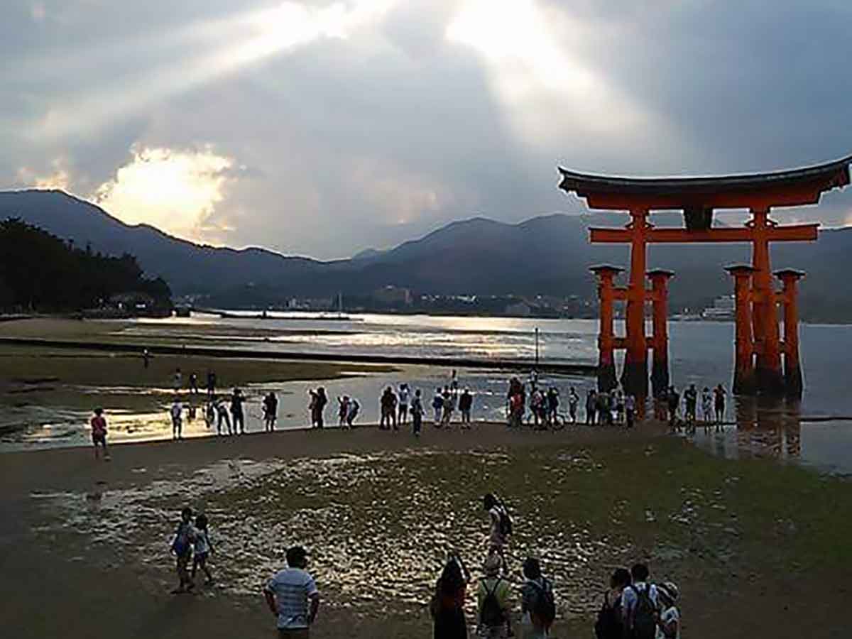 世界遺産厳島神社の大鳥居に羽ばたく鳳凰の姿に感動の嵐 年5月26日 エキサイトニュース