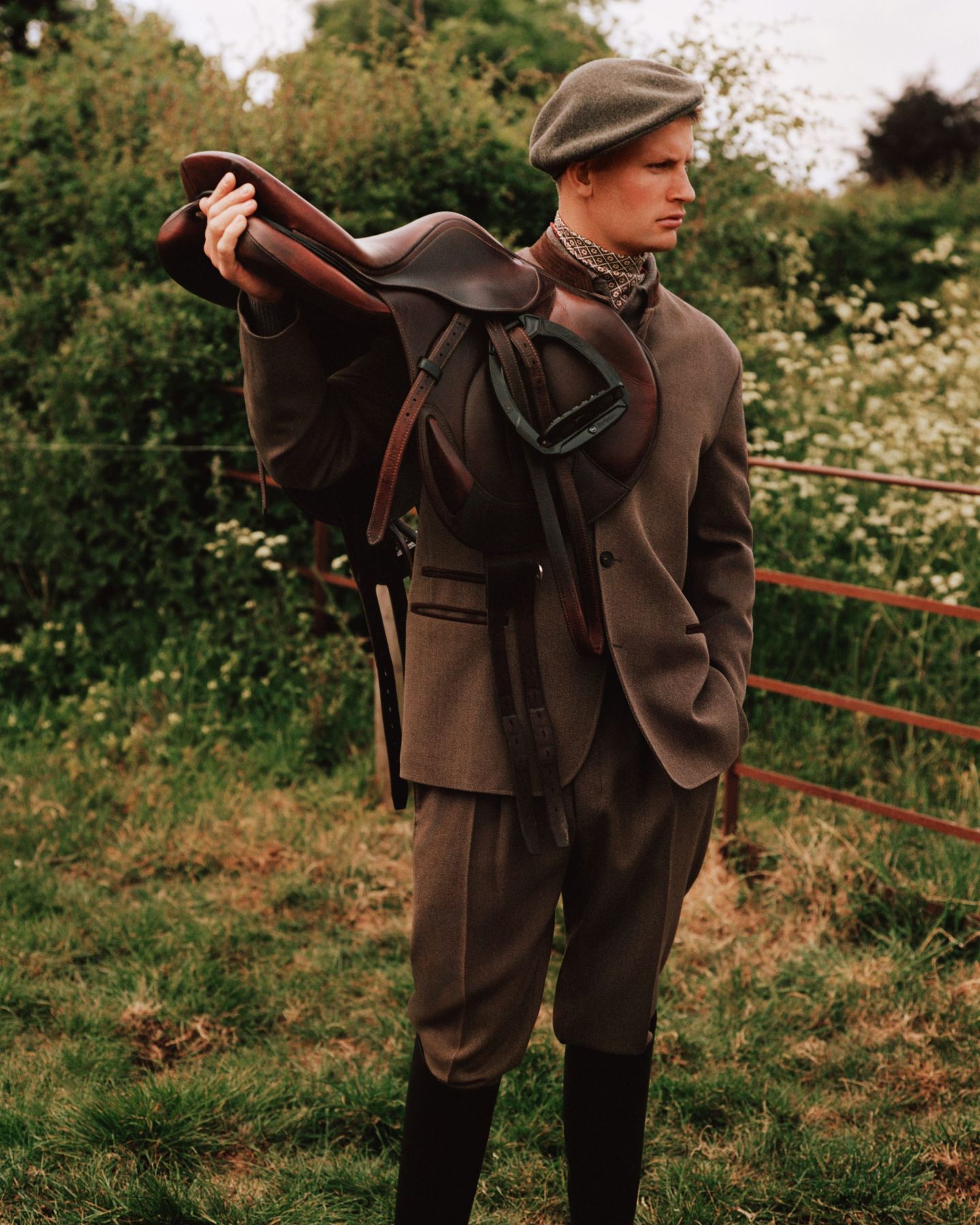 Loro Piana M ダークグリーン キャップ Loro Piana M ダーク