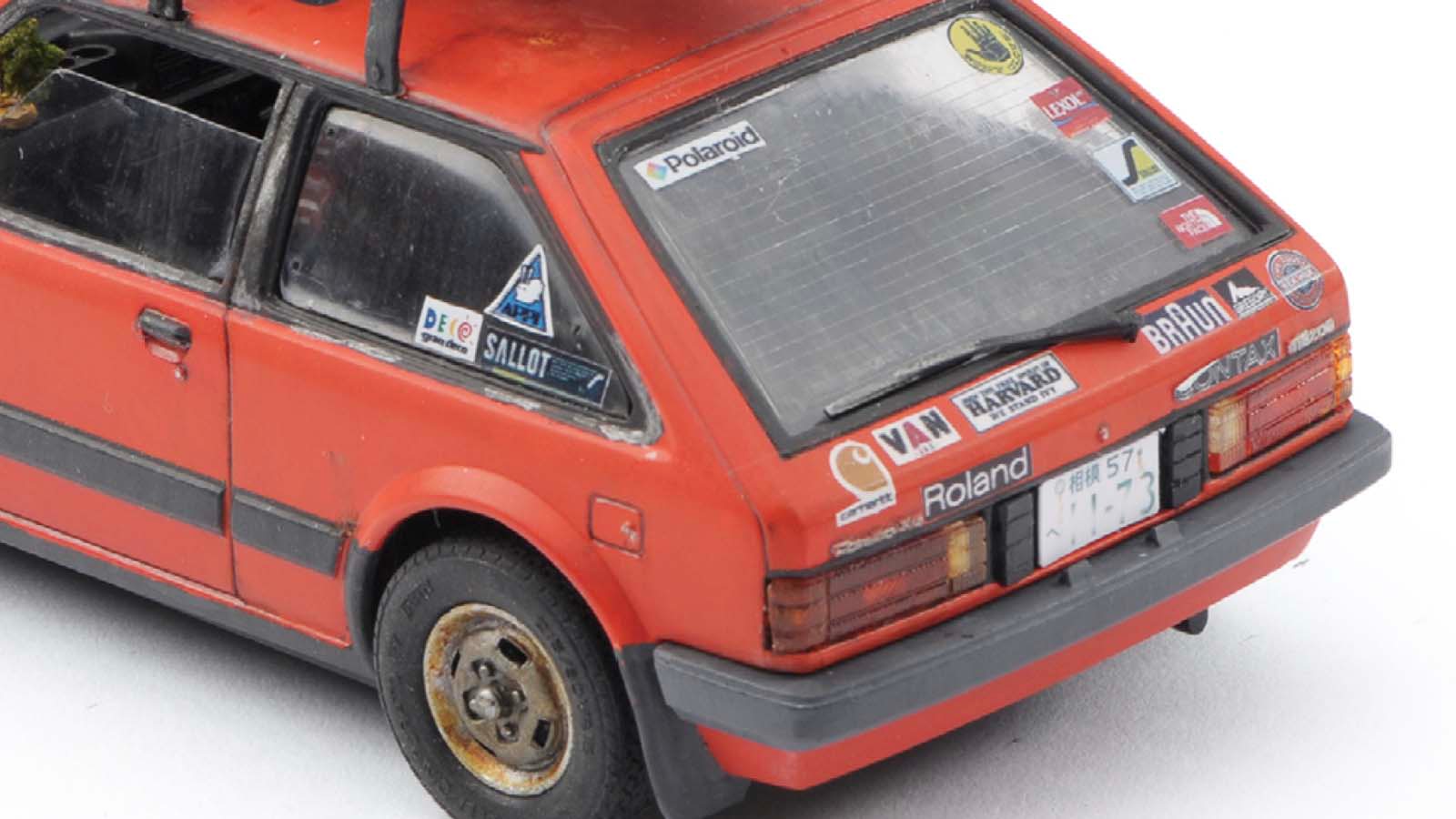 超リアル 5代目 ファミリア 懐かしの 陸サーファー 仕様を ウェザリング で再現 モデルカーズ チューニング 21年7月5日 エキサイトニュース