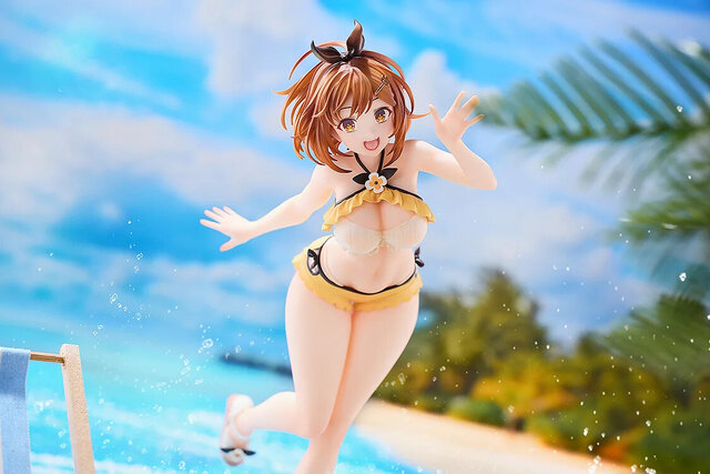 アニメスタイル 女性人物画 水着 ムチムチ太ももがいっぱい！アニメ『ライザのアトリエ』よりライザ