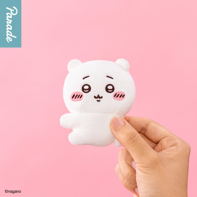 ちいかわのぬいぐるみ（そんきょのポーズ） ちいかわ」が抱きつきポーズ！クリップぬいぐるみ全4種がどれも