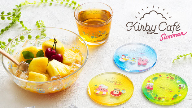 夏を満喫するカービィとワドルディ！食卓を彩る「カービィカフェ 