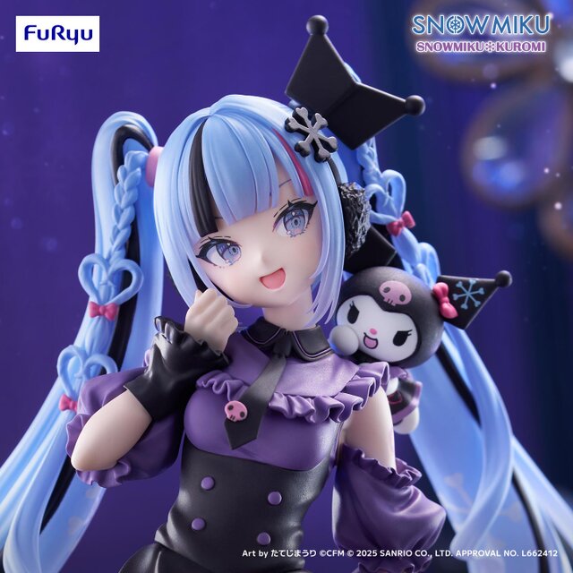 マコラ・雪ミク×クロミ・ジョジョの奇妙な冒険 プライズ フィギュア 19個 ちょっぴりゴシックな、こあくま風！「雪ミク」×「クロミ」コラボ