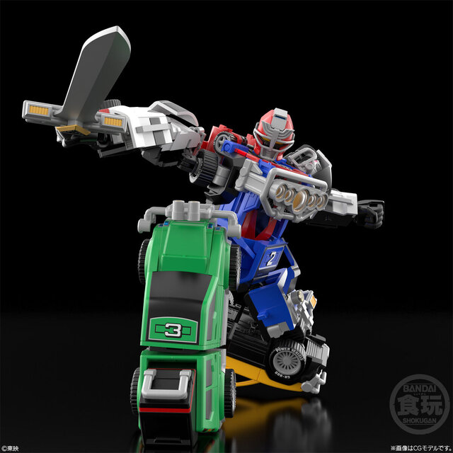 【希少】カーレンジャーロボ 5台のレンジャービークルが変形合体！「激走戦隊カーレンジャー」より