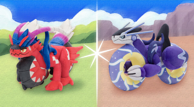 ポケモンSV』コライドン・ミライドンの新しいぬいぐるみが、5月20日
