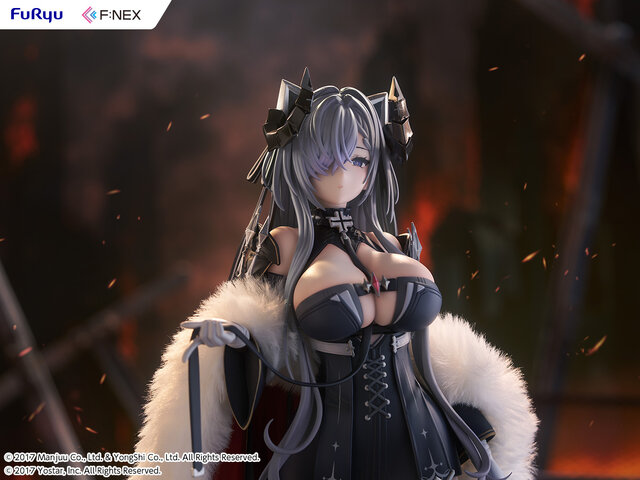 【未開封】アウグスト・フォン・パーセヴァル 御使い魔女Ver 特典付き リアルファー仕様の豪華な衣装が、威厳と気品を際立たせる！『アズレン