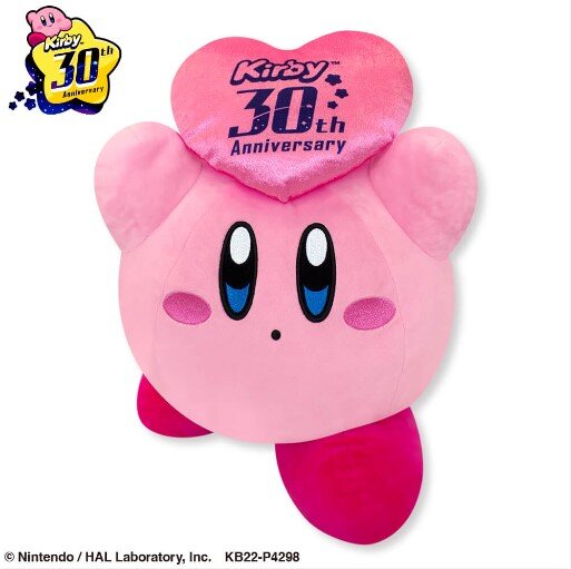 星のカービィ』キュートなBIGぬいぐるみが登場！“30周年”ロゴ入りの
