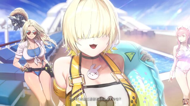 勝利の女神：NIKKE』前も後ろもカットシーンも“水着でM字開脚”!? 初の