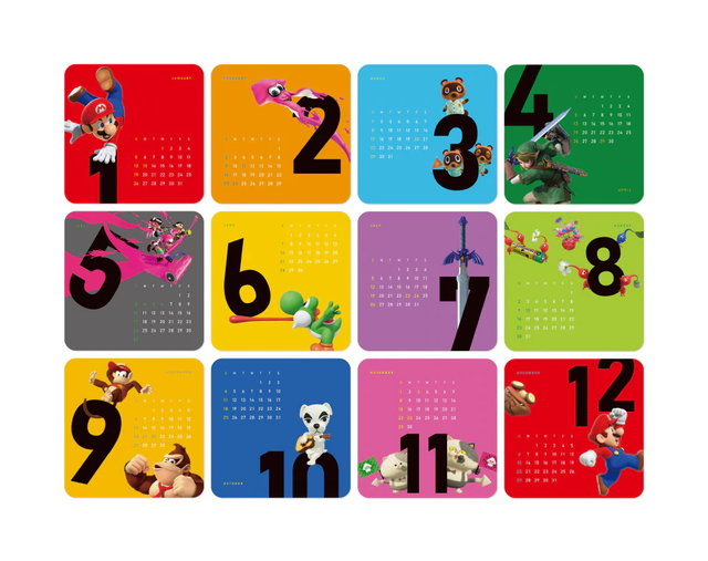年の毎月を任天堂キャラが彩る 新年に向けた卓上カレンダー ポチ袋がプラチナポイント交換ギフトに登場 19年11月21日 エキサイトニュース