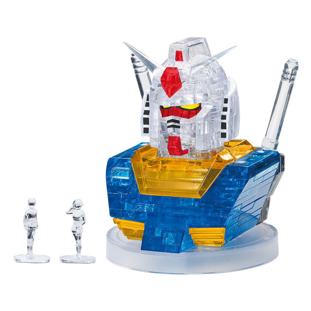 新品未開封★クリスタルパズル＆ディスプレイ ガンダムRX78 ＆ シャア専用ザク ガンダムやシャア専用ザクII、ハロたちの“立体パズル”が美しい