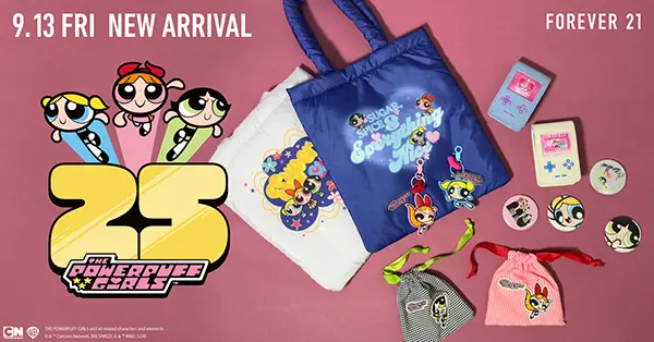 FOREVER 21」と「パワーパフ ガールズ」が初コラボ！刺繍ワッペン付き 
