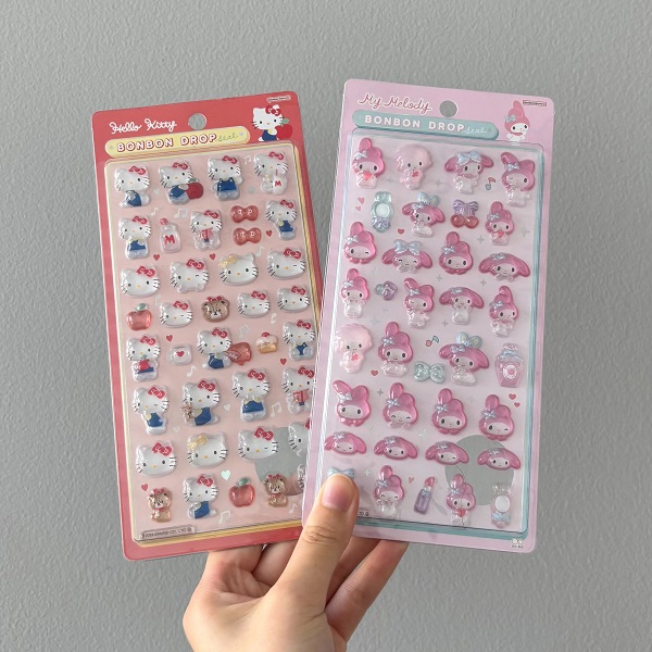 ボンボンドロップシールセット 7種セット キティ クロミ はぴぶんだい